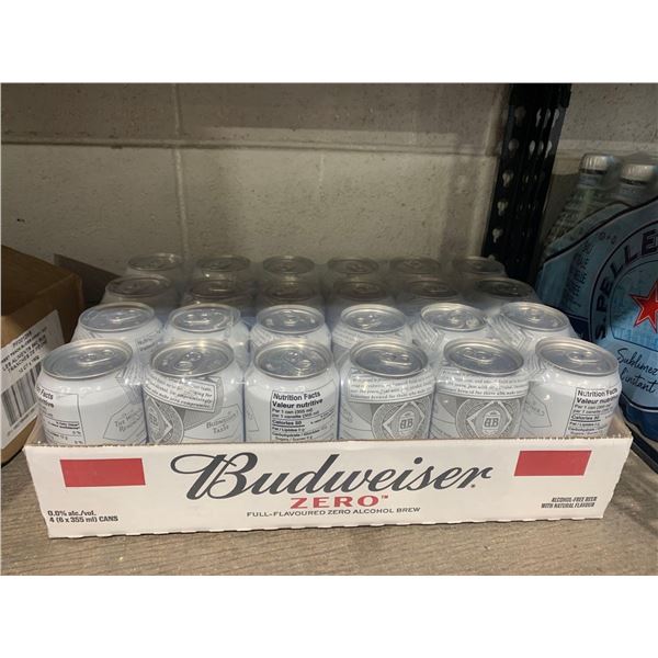 Budweiser Zero Alcohol Free Beer 24x355ml