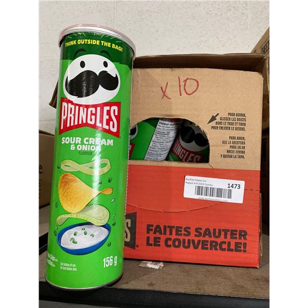 Pringles sour cream and onion 10 x 156g