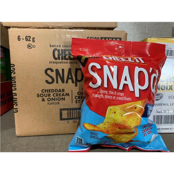 Cheese-It Snap's Cheddar, Sour Cream & Onion Crisps 6x62g