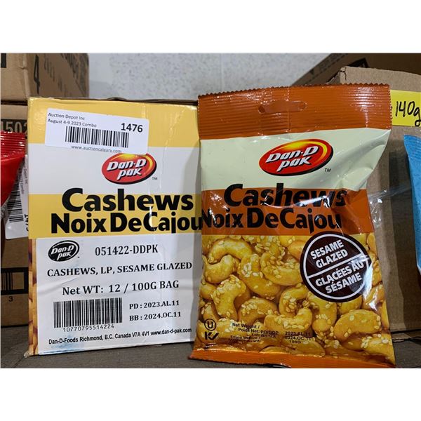 Dan DPak Cashews Sesame Case lot 12 x 100g