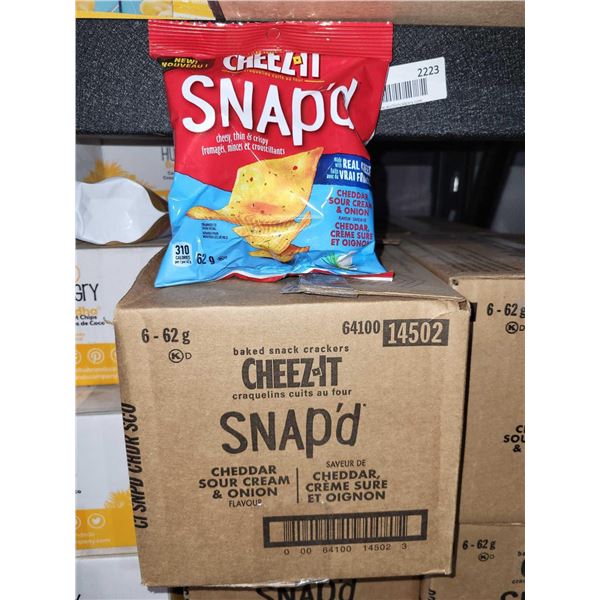Cheese-It Snap's Cheddar, Sour Cream & Onion Crisps 6x62g