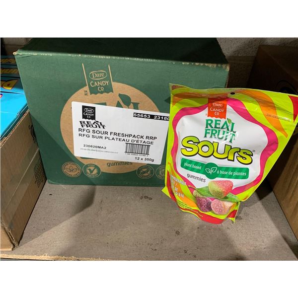 Real Fruit Sours Case lot 12 x 350g