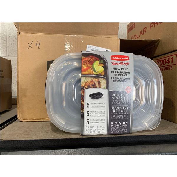 Rubbermaid Take Alongs Meal Prep Containers (4x10ct)