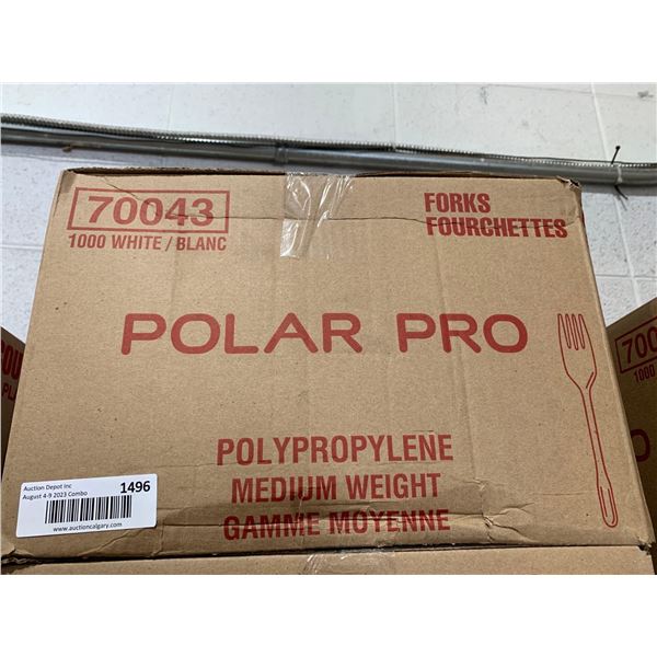 Polar pro plastic forks 1000 count
