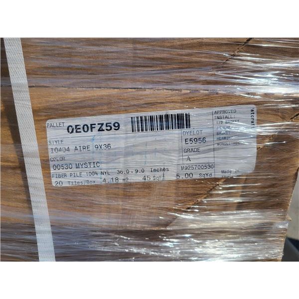 LOT OF 11 CASES  Mystic Carpet Tiles 11 x 45sq ft