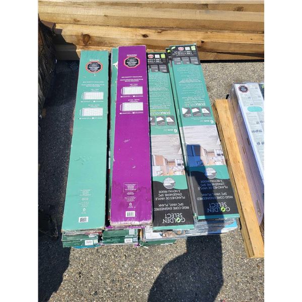 PALLET LOT - Assorted Golden Select Vinyl Plank Flooring- approx 300 sq feet