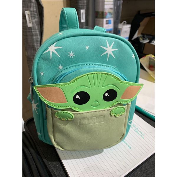 Leather Baby Yoda Mini Backpack
