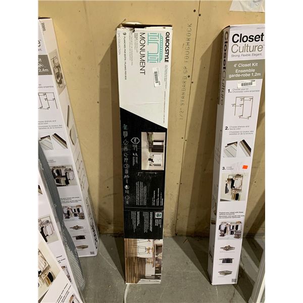 Lot of 2 Boxes -  Quickstyle Monument Plank Flooring  - 9 Per Box - Minor damage as seen in photos