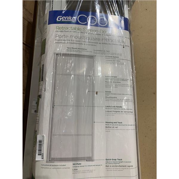 Genius Cool Retractable Screen Door (6ft 8in) - Out of Package