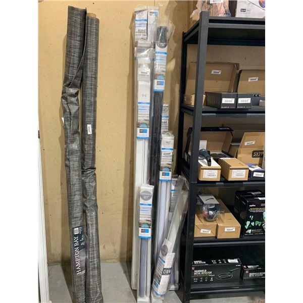 Lot of 10 Assorted Size & Color Household Blinds