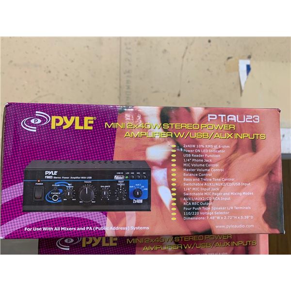 Pyle Mini 2x40W Stereo Power Amplifier