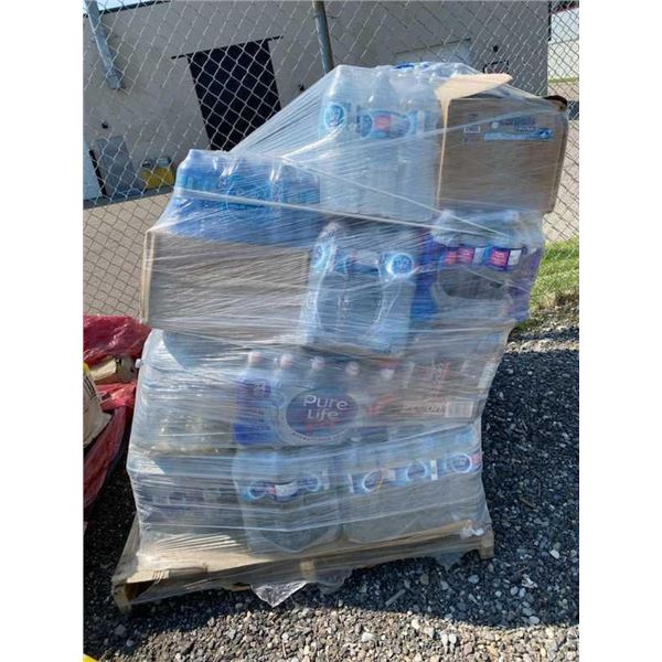 Pallet Lot of Assorted Bottled Water