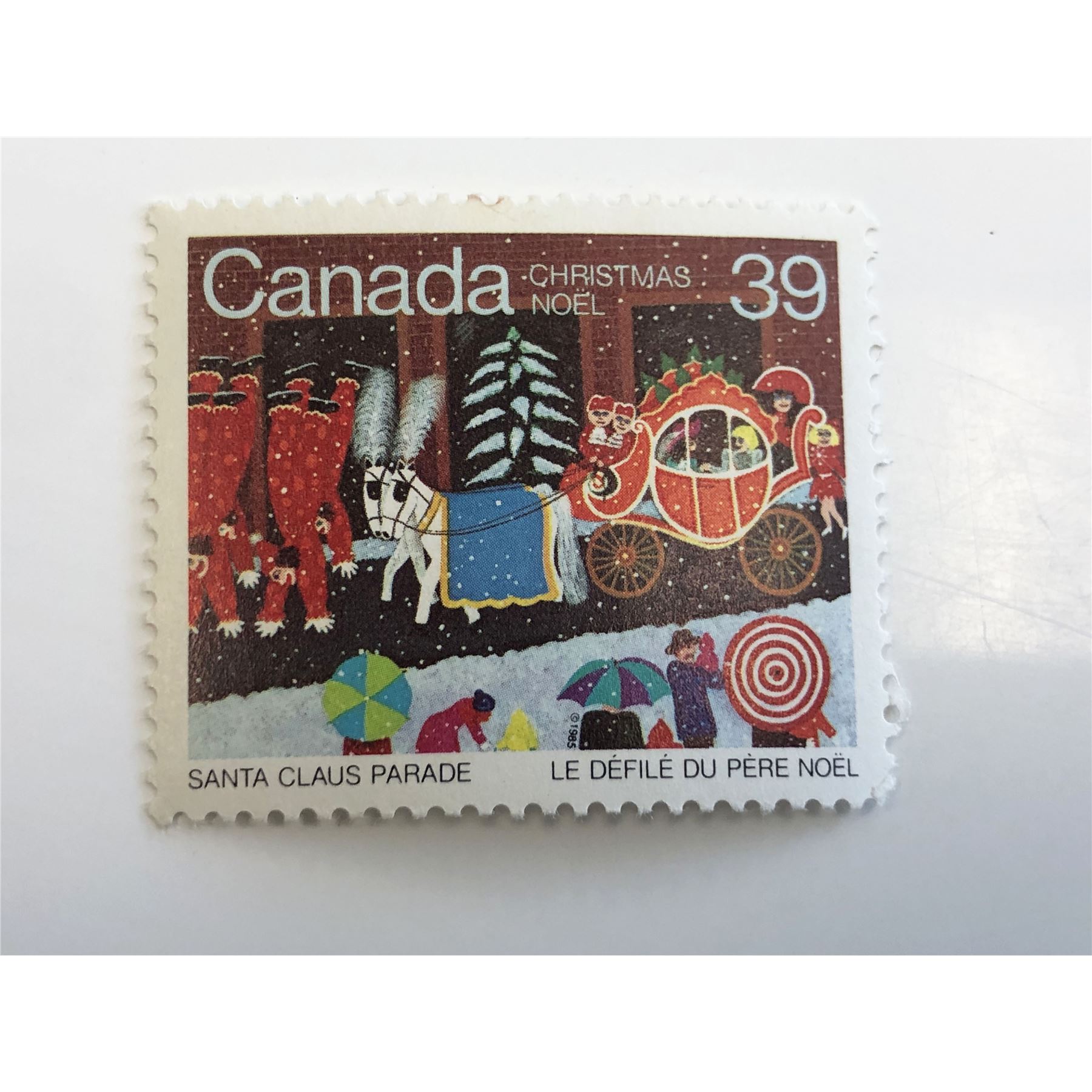 Santa Claus Parade Canada 1985 Stamp