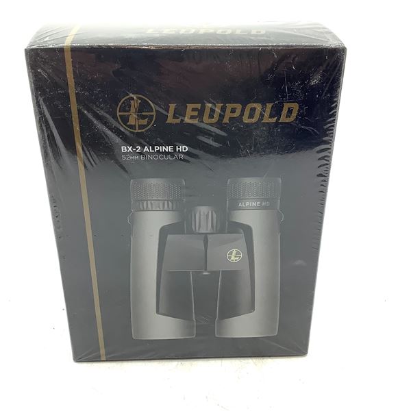 Leupold BX-2 Alpine HD 12 X 52 mm Binoculars with Center Focus Roof Prism, New