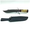 Image 1 : Fixed 8" Blade Bowie Knife with Leather Sheath