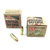 Image 1 : Hornady Critical Defense 38 SPL+P 110 Gr FTX Ammunition, 50 Rounds