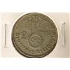 Image 1 : 1934-A GERMAN SILVER 2 MARK WITH SWASTIKA