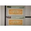 Image 2 : 2-1950 BANK OF CUBA 50 PESO BILLS BOTH PMG 67