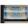 Image 1 : 2 SOLID DATE ROLLS OF BU 2009-P JEFFERSON NICKELS