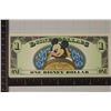 Image 2 : 2014 DISNEY $1 COLORIZED CRISP UNC BILL "SPLASH