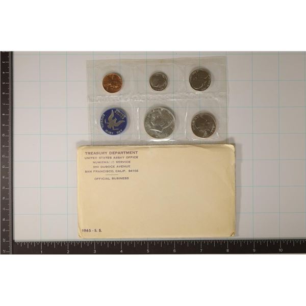 1965 US SPECIAL MINT SET WITH ENVELOPE