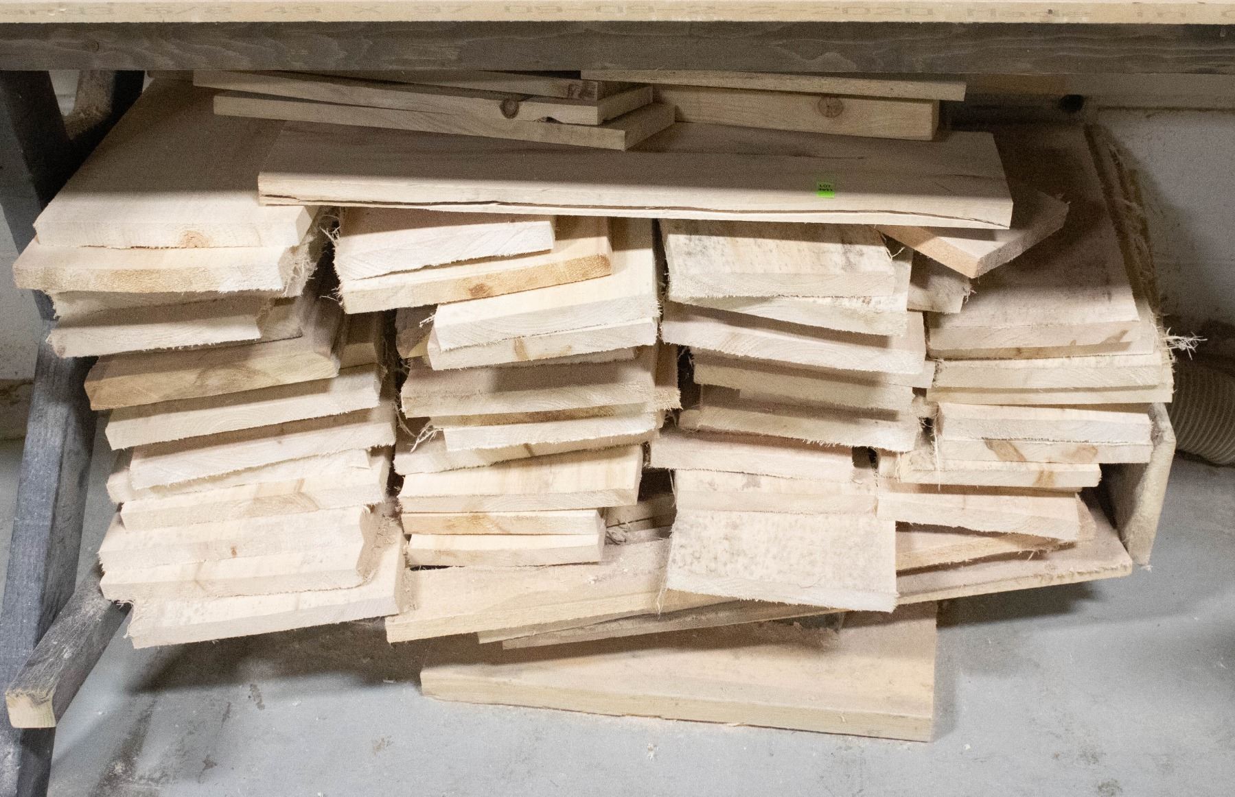 LOT OF CUT ENDS SOLD WITH 2 LIVE EDGE STUMPS