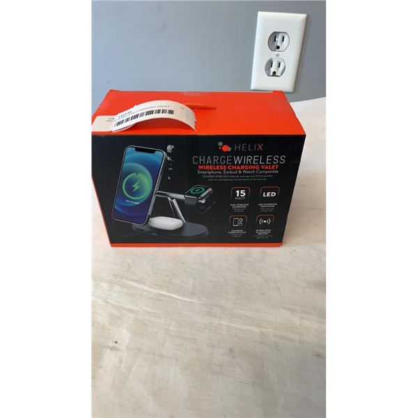 HELIX WIRELESS CHARGING VALET - TESTED WORKING, RETAIL $89