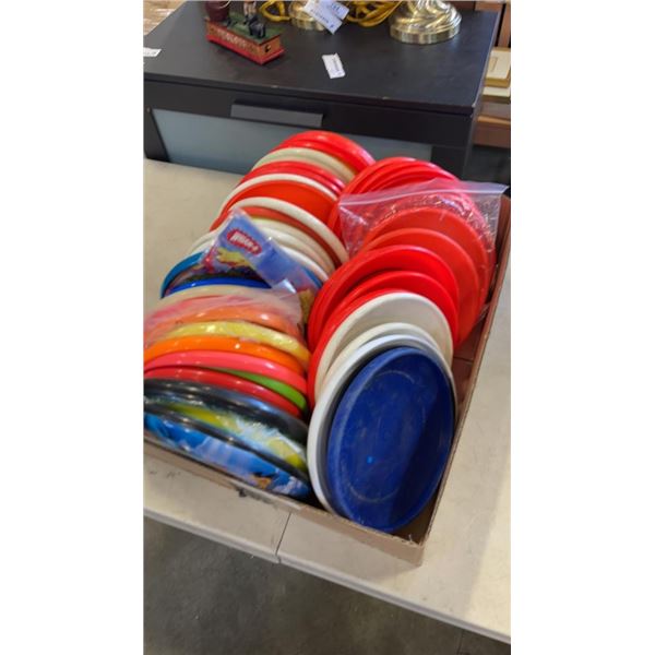 BOX OF 50 COLLECTIBLE FRISBEES