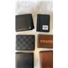 Image 2 : 8 UNAUTHENTICATED DESIGNER MENS WALLETS  - MONTE BLANC, COACH, HERSCHEL, TOMMY HILFIGER, ETC