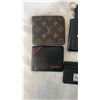 Image 2 : 8 UNAUTHENTICATED DESIGNER MENS WALLETS  - LOUIS VUITTON, COACH, HERSCHEL, TOMMY HILFIGER, ETC