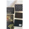 Image 2 : 8 UNAUTHENTICATED DESIGNER MENS WALLETS  - VERSACE, COACH, HERSCHEL, TOMMY HILFIGER, ETC