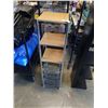 Image 1 : 6 TIER SHELF AND WIRE BASKET UNIT