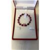 Image 1 : FUCHSIA TIGER EYE BRACELET