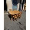 Image 1 : IKEA DINING TABLE AND 4 LADDERBACK CHAIRS