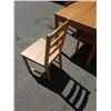 Image 8 : IKEA DINING TABLE AND 4 LADDERBACK CHAIRS