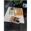 Image 1 : NEW BAMBOO CUTLERY TRAY, KNIVE TRAY, AND 3PC CUTTING BOARD SET