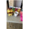 Image 10 : M&M CUPS WITH BAMBI CUTOUT, OWL FIGURE AND DANCE MAT