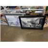 Image 1 : FRAMED OIL PAINTING AND FRAMED BRIDGE PAINTING