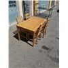 Image 1 : IKEA DINING TABLE AND 4 LADDERBACK CHAIRS