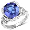 Image 1 : 5.37ct Tanzanite 14K White Gold Ring