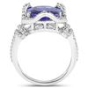 Image 2 : 5.37ct Tanzanite 14K White Gold Ring