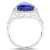 Image 2 : 5.29ct Tanzanite 14K White Gold Ring