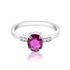 Image 1 : 1.26ct Natural Ceylon Pink Sapphire 14K White Gold Ring