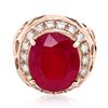 Image 1 : 11.15ct RUBY 14K YELLOW Gold 8.7gm Ring