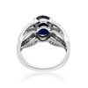 Image 3 : 3.12ct Natural Ceylon Blue Sapphire 14K White Gold Ring