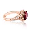 Image 2 : 4.25CT NATURAL PINK TOURMALINE 14K ROSE GOLD RING