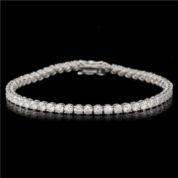 18k White Gold 6.55ct Diamond Bracelet