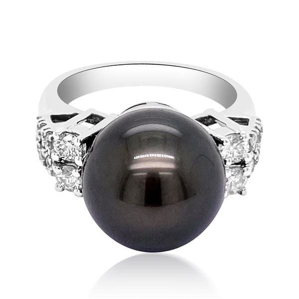 13mm PEARL 14K WHITE Gold 8gm Ring