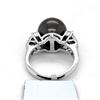 Image 4 : 13mm PEARL 14K WHITE Gold 8gm Ring