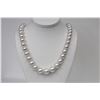 Image 1 : 12-16mm South Sea Round White Necklace with Gold Clasp